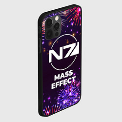 Чехол для iPhone 12 Pro Max Праздничный Mass Effect, цвет: 3D-черный — фото 2