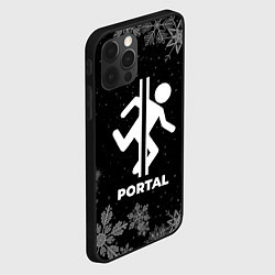 Чехол для iPhone 12 Pro Max Снежный Portal, цвет: 3D-черный — фото 2