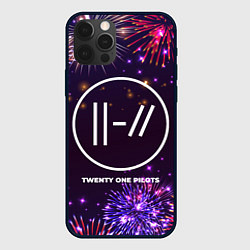 Чехол для iPhone 12 Pro Max Праздничный Twenty One Pilots, цвет: 3D-черный