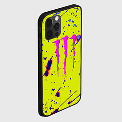 Чехол для iPhone 12 Pro Max Monster energy краски, цвет: 3D-черный — фото 2