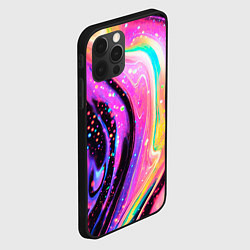 Чехол для iPhone 12 Pro Max Жидкая энергия космоса - нейросеть, цвет: 3D-черный — фото 2