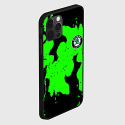 Чехол для iPhone 12 Pro Max Skoda flame steel, цвет: 3D-черный — фото 2