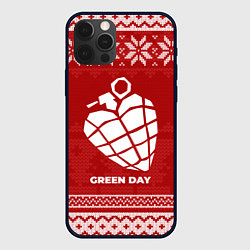 Чехол для iPhone 12 Pro Max Новогодний Green Day, цвет: 3D-черный