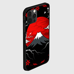 Чехол для iPhone 12 Pro Max Японский вулкан, цвет: 3D-черный — фото 2