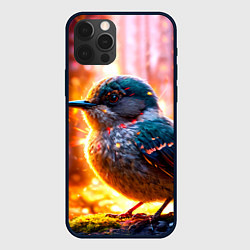 Чехол для iPhone 12 Pro Max Кукушка в искрах, цвет: 3D-черный