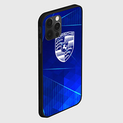 Чехол для iPhone 12 Pro Max Porsche blue poly, цвет: 3D-черный — фото 2