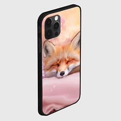 Чехол для iPhone 12 Pro Max Милая лисичка и сирень, цвет: 3D-черный — фото 2