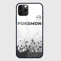 Чехол iPhone 12 Pro Max Pokemon - white gradient посередине