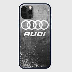 Чехол для iPhone 12 Pro Max Audi - grey gradient, цвет: 3D-черный