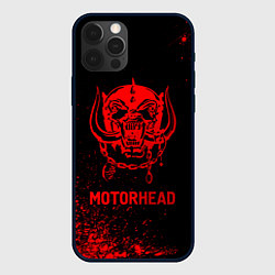 Чехол для iPhone 12 Pro Max Motorhead - red gradient, цвет: 3D-черный