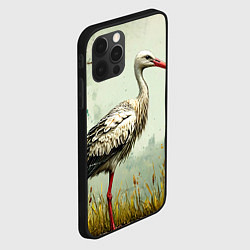 Чехол для iPhone 12 Pro Max Аист, цвет: 3D-черный — фото 2