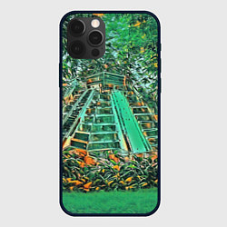 Чехол для iPhone 12 Pro Max Башня в джунглях, цвет: 3D-черный