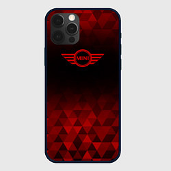 Чехол для iPhone 12 Pro Max Mini red poly, цвет: 3D-черный