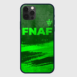 Чехол для iPhone 12 Pro Max FNAF - green gradient посередине, цвет: 3D-черный