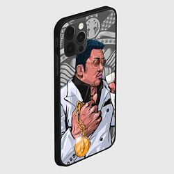 Чехол для iPhone 12 Pro Max Ма Дон Сок - якудза с капучино, цвет: 3D-черный — фото 2