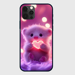 Чехол для iPhone 12 Pro Max Милый грызун с сердечком, цвет: 3D-черный