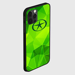 Чехол для iPhone 12 Pro Max JAC green poly, цвет: 3D-черный — фото 2