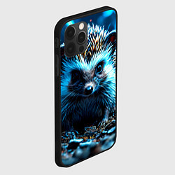 Чехол для iPhone 12 Pro Max Ежик в разрядах молний, цвет: 3D-черный — фото 2