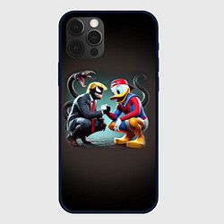 Чехол для iPhone 12 Pro Max Venom-Trump and Spider-Duck meme, цвет: 3D-черный