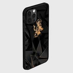 Чехол для iPhone 12 Pro Max Iron Maiden golden poly, цвет: 3D-черный — фото 2