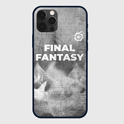 Чехол для iPhone 12 Pro Max Final Fantasy - grey gradient посередине, цвет: 3D-черный