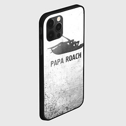 Чехол для iPhone 12 Pro Max Papa Roach - white gradient, цвет: 3D-черный — фото 2