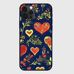 Чехол для iPhone 12 Pro Max Дела сердечные, цвет: 3D-черный