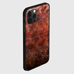 Чехол для iPhone 12 Pro Max Абстракция - rusty wall, цвет: 3D-черный — фото 2