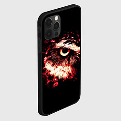 Чехол для iPhone 12 Pro Max Совух - светлый, цвет: 3D-черный — фото 2