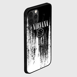 Чехол для iPhone 12 Pro Max Нирвана потёки грязи, цвет: 3D-черный — фото 2