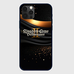 Чехол iPhone 12 Pro Max Kingdom Come Deliverance 2 черная ткань с золотом