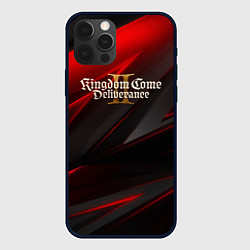 Чехол для iPhone 12 Pro Max Kingdom Come Deliverance 2 red black, цвет: 3D-черный