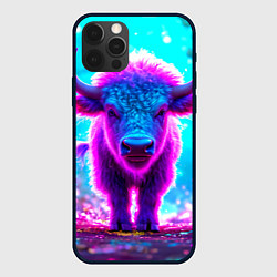 Чехол для iPhone 12 Pro Max Белый буйвол, цвет: 3D-черный