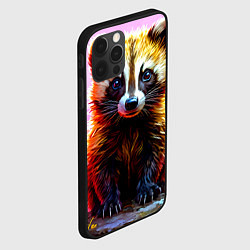 Чехол для iPhone 12 Pro Max Росомаха в розовом лесу, цвет: 3D-черный — фото 2