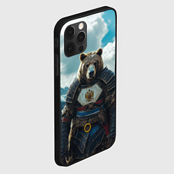 Чехол для iPhone 12 Pro Max Воин русский медведь, цвет: 3D-черный — фото 2
