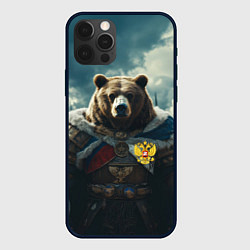 Чехол для iPhone 12 Pro Max Воин русский медведь, цвет: 3D-черный