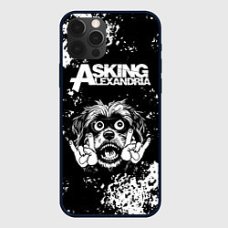 Чехол для iPhone 12 Pro Max Asking Alexandria рок пес, цвет: 3D-черный