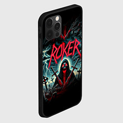 Чехол для iPhone 12 Pro Max Roker - blood in the ground, цвет: 3D-черный — фото 2