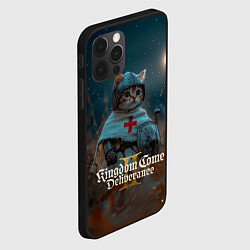 Чехол для iPhone 12 Pro Max Kingdom Come Deliverance 2 рыцарь котенок, цвет: 3D-черный — фото 2