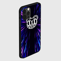 Чехол для iPhone 12 Pro Max Radiohead neon energy, цвет: 3D-черный — фото 2