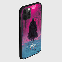 Чехол для iPhone 12 Pro Max Assassins Creed воин в закате, цвет: 3D-черный — фото 2