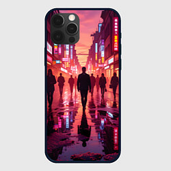Чехол для iPhone 12 Pro Max Вечерний мегаполис, цвет: 3D-черный