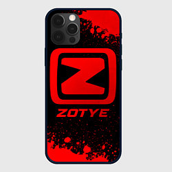 Чехол для iPhone 12 Pro Max Zotye - red gradient, цвет: 3D-черный