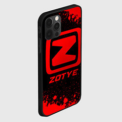 Чехол для iPhone 12 Pro Max Zotye - red gradient, цвет: 3D-черный — фото 2