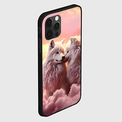 Чехол для iPhone 12 Pro Max Волчья страсть, цвет: 3D-черный — фото 2