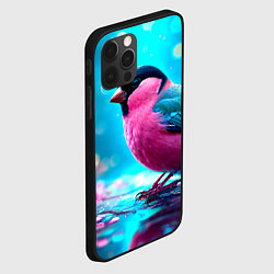 Чехол для iPhone 12 Pro Max Розовый снегирь, цвет: 3D-черный — фото 2