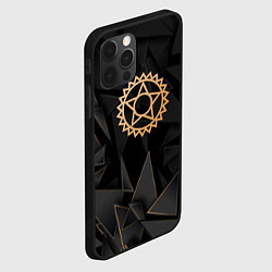 Чехол для iPhone 12 Pro Max Black Butler golden poly, цвет: 3D-черный — фото 2