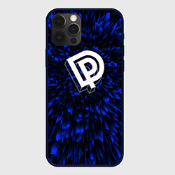 Чехол для iPhone 12 Pro Max Deep Purple blue energy, цвет: 3D-черный