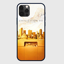 Чехол для iPhone 12 Pro Max Civilization VII, цвет: 3D-черный