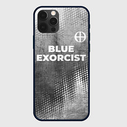 Чехол для iPhone 12 Pro Max Blue Exorcist - grey gradient посередине, цвет: 3D-черный